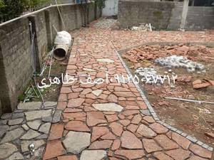 نصب کف سنگ لاشه فروش اجرا برای شهریار