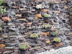 نصب سنگ لاشه نمای ویلا سنگ مالون  در دماوند