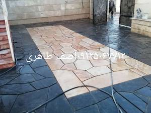 نصب سنگ لاشه نمای ویلا سنگ مالون  در دماوند