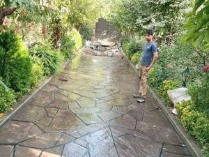 اجرای سنگ مالون ورقه ای در تهران