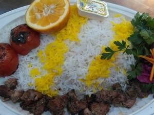 چلوکباب گوسفندی خوشمزه