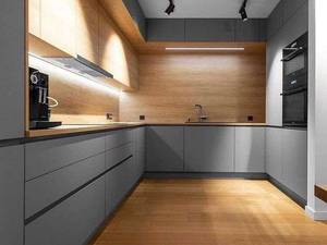 کابینت مدرن با دستگیره مخفی