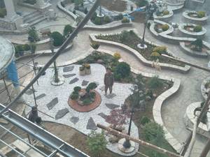 اجرا ونصب  سنگ لاشه در لواسان