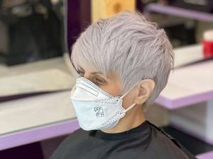 اجرای تمام دکلره رنگساژ سیلوری روشن