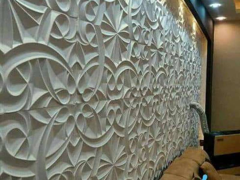 دیوار پوش بسیار زیبا طرح نیلوفر در قم