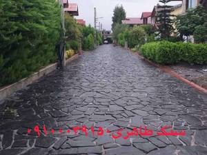 نصب سنگ لاشه محوطه سازی در دماوند