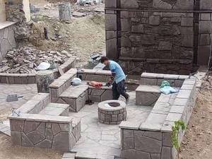 طراحی و ساخت آتشکده و آبنما