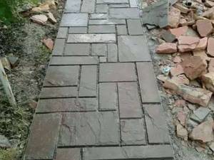 اجرای سنگ مالون ورقه ای حصیری