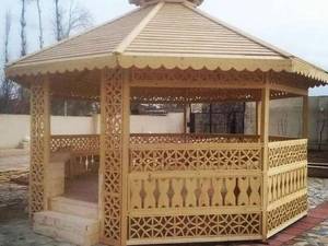 طراحی و اجرای آلاچیق چوبی