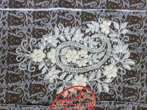 سرمه دوزی بته جغه تمام نقره ای