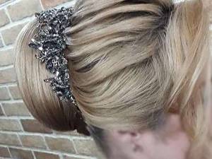 اجرای شینیون ساده