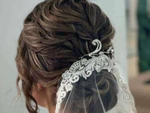 شینیون کلاسیک عروس با لایت سوزنی