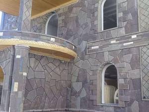 اجرای سنگ مالون برای نمای ویلا