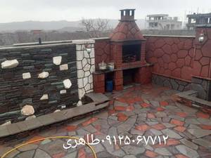 اجرای محوطه سازی سنگ لاشه در دماوند