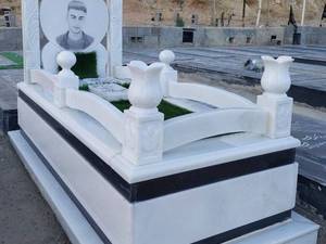 سنگ  قبر مرمر هرات طرح باغچه در تهران