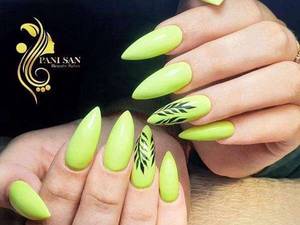 نمونه کارهای ناخن سالن زیبایی پانی سان