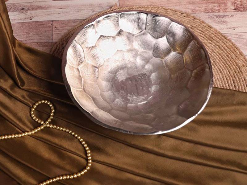 ظرف پذیرایی آلومینیومی نقره ای کد 2_955