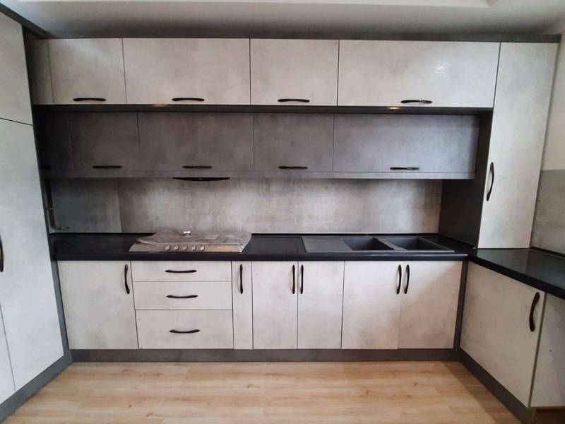 کابینت تمام ام دی اف با طراحی جک دو پله