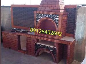 اجرای انواع شومینه و باربیکیو