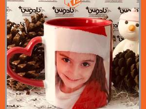 ماگ سرامیکی دسته قلبی