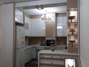 کابینت آشپزخانه با متریال ام دی اف پاک چوب