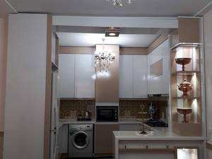 کابینت آشپزخانه با متریال ام دی اف پاک چوب