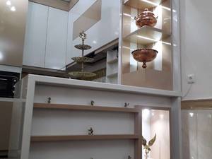 کابینت آشپزخانه با متریال ام دی اف پاک چوب