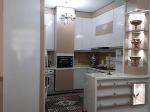 کابینت آشپزخانه با متریال ام دی اف پاک چوب