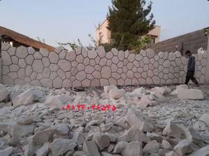 اجرای سنگ مالون طبیعی کوهی سفید
