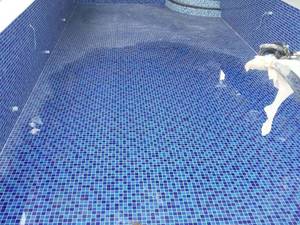 کاشی کاری استخر در بندر عباس 