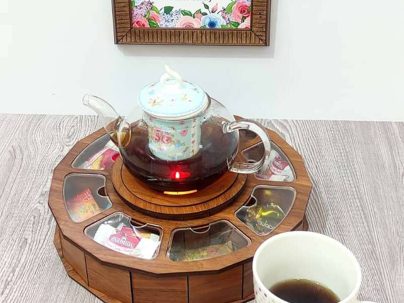 باکس پذیرایی چوبی وارمردار گرد