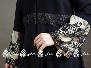 عبای زیبا با دانتل جواهردوزی شده