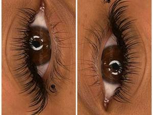 اکستنشن مژه اسپایکی افکت گربه ای