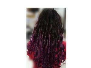 اجرای خدمات رنگ موی فانتزی
