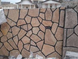 اجرای سنگ کاری دیوار ويلا باسنگ ورقه ای