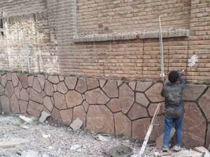 اجرای سنگ قلوه ای