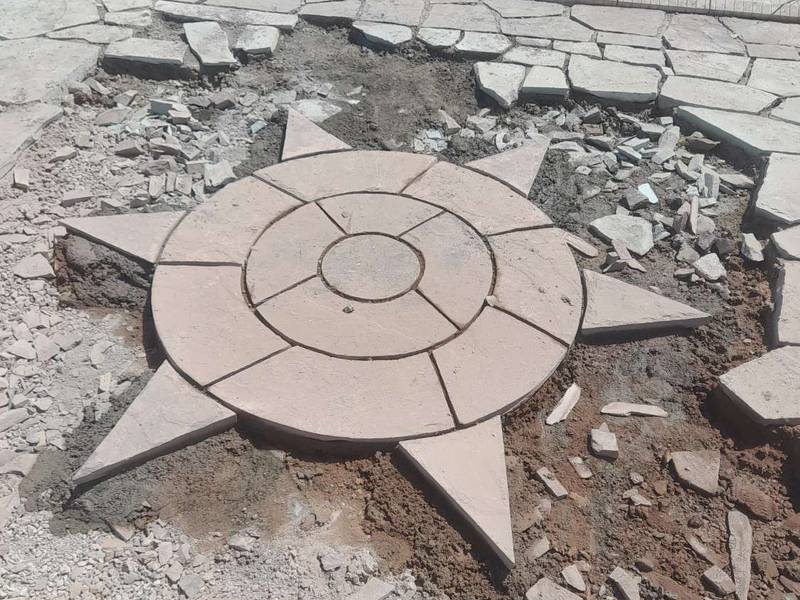 اجرای سنگ مالون دیوار باغ باسنگ مالون