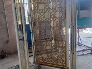 درب نیمه استیل با ورق cnc