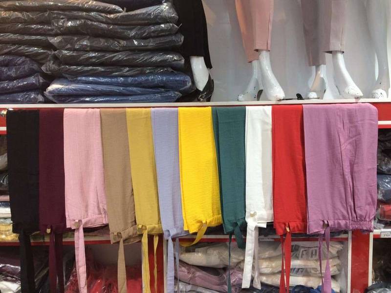 شلوار بابوس در رنگ بندی مختلف