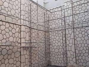 نصب سنگ کوهی سنگ مالون دیوار ويلا