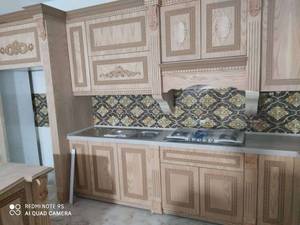 کابینت بامتریال  ام دی اف پاک چوب روکش بلوط