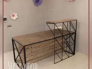 میز منشی با چوب طبیعی نراد