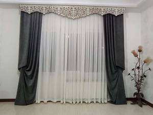 پرده کلاسیک ابریشم طلاکوب و مخمل شانل