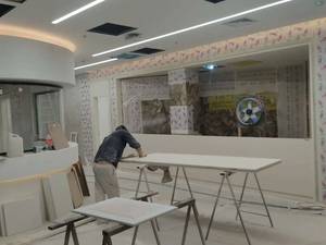 میز پذیرش با متریال MDF خام