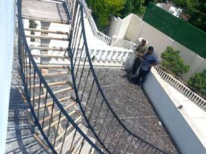 نرده راه پله مدل  پیچ دوبلکس