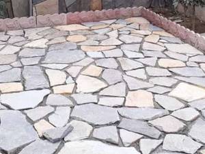 اجرای سنگ مالون ورقه ای برای کف دیوار
