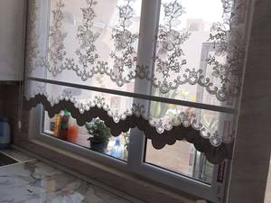 پرده دو مکانیزم و گلدوزی شده