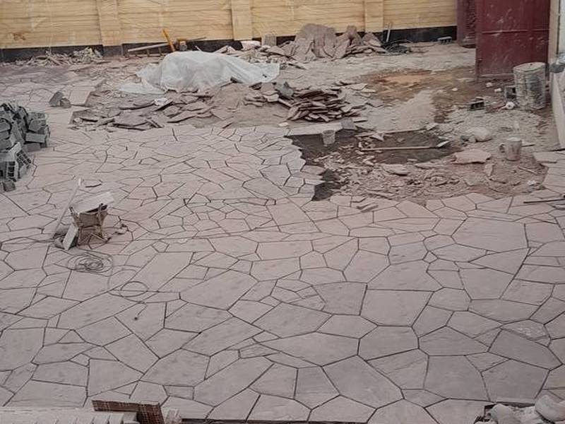پیمانکاری سنگ مالون دیوار سنگ کوهی
