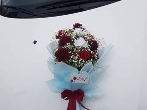دسته گل عروس گل رز