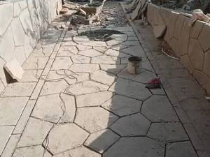 اجرای سنگ ورقه ای 